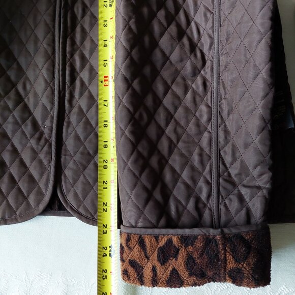 Novelti Brown Quilted Jacket, Women's XL - Picture 10 of 11